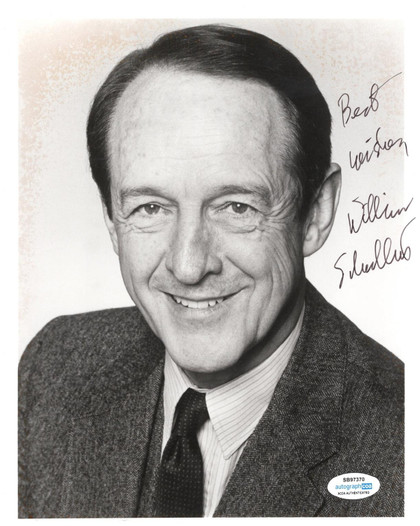 William Schallert Signed Autographed 8x10 b/w Portrait Photo Patty Duke Show