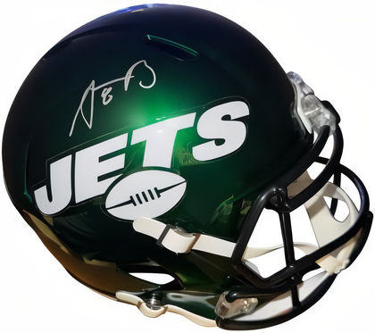 Aaron Rodgers Signed New York Jets Nfl Full Size Riddell Rep Helmet #8 Imperfect  Fanatics Hologram