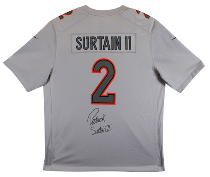 Broncos Patrick Surtain II Authentic Signed Gray Nike Game Jersey BAS Witnessed