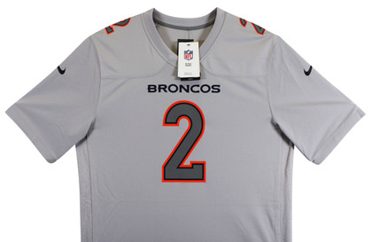Broncos Patrick Surtain II Authentic Signed Gray Nike Game Jersey BAS Witnessed
