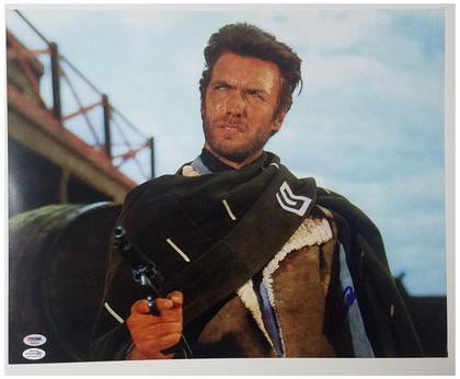 Clint Eastwood Signed The Good The Bad The Ugly 16x20 Photo PSA LOA