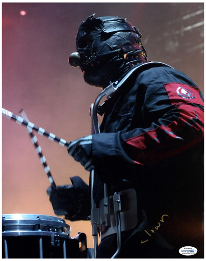 Slipknot Clown Signed Autographed 11x14 Photo Shawn Crahan Drummer ACOA Version 1
