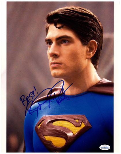 Superman Returns Brandon Routh Signed Autographed 11x14 Photo ACOA