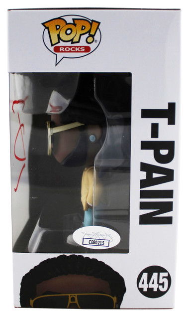 T-Pain Authentic Signed T-Pain #445 Funko Pop Vinyl Figure JSA #CE80215