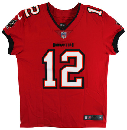 Bucs Tom Brady "7x SB Champ, 5x SB MVP" Signed Red Nike Elite Jersey Fanatics