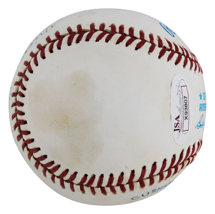 Yankees Mickey Mantle "HOF 74" Signed OAL Baseball Graded 7.5! PSA & JSA LOAs
