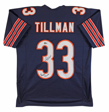 Charles Tillman "Peanut Punch" Signed Navy Pro Style Jersey BAS Witnessed 2