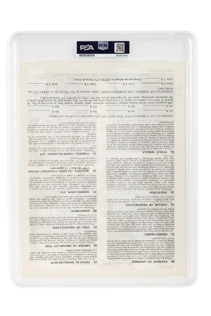 Martin Short Hand-Signed 1984 NBC "Late Night with David Letterman" TV Contract (PSA/DNA Encapsulated)