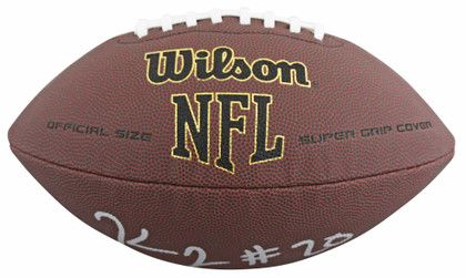 Steelers Kaleb Johnson Signed Wilson Super Grip Football W/ Case BAS Witnessed