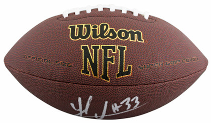 Steelers Jack Sawyer Signed Wilson Super Grip Football W/ Case BAS Witnessed