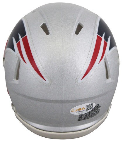 Patriots Wes Welker Authentic Signed Speed Mini Helmet JSA Witnessed