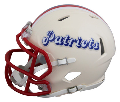 Patriots Wes Welker Authentic Signed Retro Speed Mini Helmet JSA Witnessed