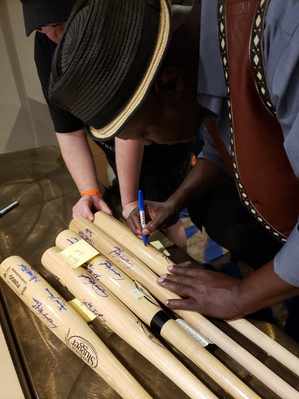 Warriors Cast Signed X7 Baseball Bat James Remar +6 Exact Proof