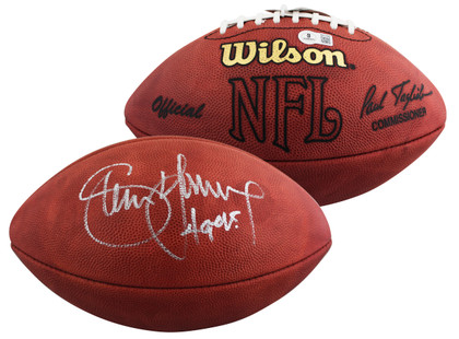 49ers Steve Young "49ers" Signed Wilson Official Nfl Football BAS #BW21089
