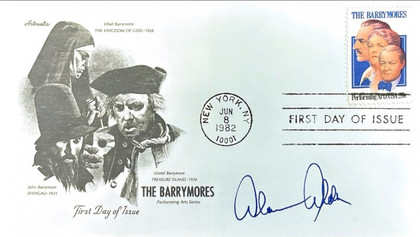 Alan Alda Hand-Signed 1982 "The Barrymores" First Day Cover
