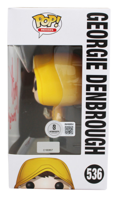 Jackson Robert Scott It "Georgie" Signed  #536 Funko Pop Vinyl Figure BAS