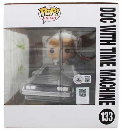 Christopher Lloyd Back To The Future Signed #133 Funko Pop Vinyl Figure BAS