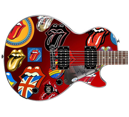 Bill Wyman Gibson Epiphone Les Paul Photo Graphics Guitar ACOA ACOA
