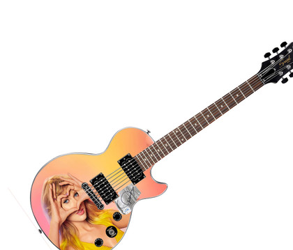 Taylor Swift Signed Gibson Epiphone Les Paul Photo Graphics Guitar ACOA