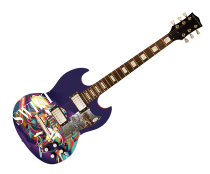 Taylor Swift Signed Custom Graphics Guitar w Display Case Option ACOA