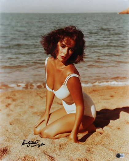 Elizabeth Taylor Suddenly Last Summer Signed 16x20 Vertical Photo BAS #AE17938