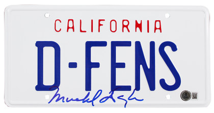 Michael Douglas Falling Down Authentic Signed D-Fens License Plate BAS Witnessed