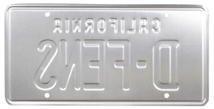 Michael Douglas Falling Down Authentic Signed D-Fens License Plate BAS Witnessed
