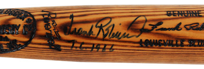 Orioles Frank Robinson "TC 1966" Signed H&B Louisville Slugger Bat UDA & BAS