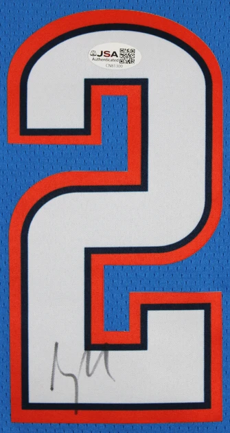 Thunder Shai Gilgeous-Alexander Signed Blue Nike Icon Ed. Jersey JSA #CN81300