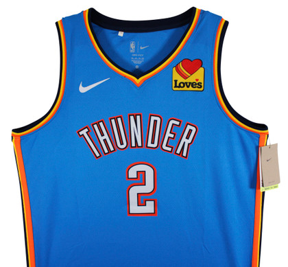 Thunder Shai Gilgeous-Alexander Signed Blue Nike Icon Ed. Jersey JSA #CN81300