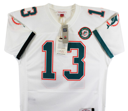 Dolphins Dan Marino "HOF MVP" Signed White 1990 TB Mitchell & Ness Jersey BAS 2