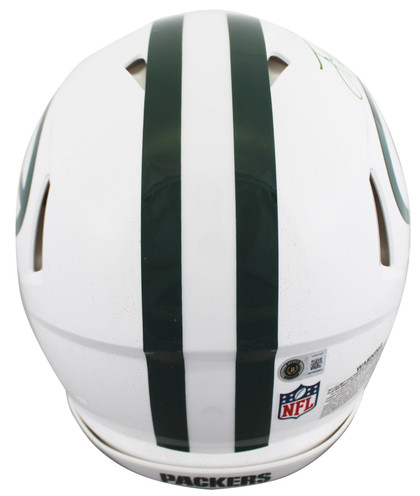 Jordan Love Signed 2024 On-Field Alt F/S Speed Proline Helmet W/ Case BAS Wit