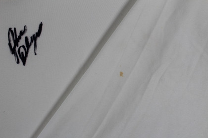 John Daly Signed Match Worn White Adidas Quarter Zip Shirt BAS #BH00335