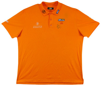 John Daly Authentic Signed Match Worn Orange Loudmouth Polo Shirt BAS #BK84782