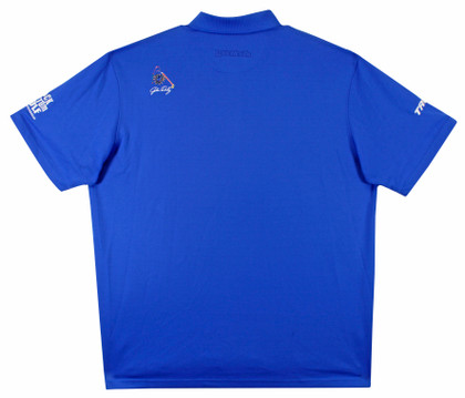 John Daly Authentic Signed Match Worn Blue Loudmouth Polo Shirt BAS #BK84735