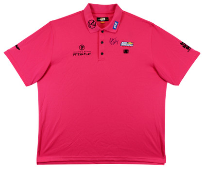 John Daly Authentic Signed Match Worn Pink Loudmouth Polo Shirt BAS #BK84762