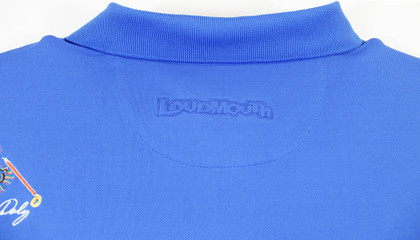 John Daly Authentic Signed Match Worn Blue Loudmouth Polo Shirt BAS #BK84736