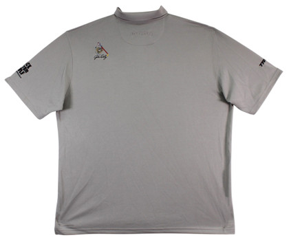 John Daly Authentic Signed Grey Polo Shirt BAS #BK84754