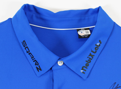John Daly Authentic Signed Match Worn Blue  Polo Shirt BAS #BK84738