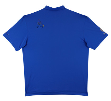 John Daly Authentic Signed Match Worn Blue  Polo Shirt BAS #BK84738