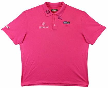 John Daly Authentic Signed Match Worn Pink Loudmouth Polo Shirt BAS #BK84761