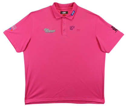 John Daly Authentic Signed Match Worn Pink Loudmouth Polo Shirt BAS #BK84763