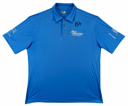 John Daly Auth Signed Match Worn Baby Blue Loudmouth Polo Shirt BAS #BK84733