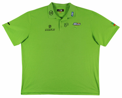 John Daly Authentic Signed Match Worn Green Loudmouth Polo Shirt BAS #BK84766