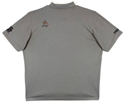 John Daly Authentic Signed Match Worn Grey Loudmouth Polo Shirt BAS #BK84752