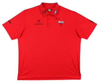 John Daly Authentic Signed Match Worn Red Loudmouth Polo Shirt BAS #BK84731