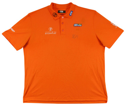 John Daly Authentic Signed Match Worn Orange Loudmouth Polo Shirt BAS #BK84781