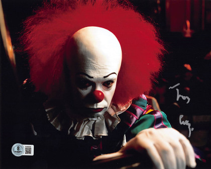 Tim Curry It Authentic Signed 8x10 Horizontal Pennywise Photo Autographed BAS 1