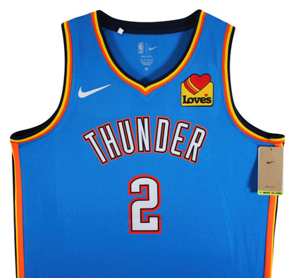 Thunder Shai Gilgeous-Alexander Signed Blue Nike Icon Edition Jersey PSA/DNA