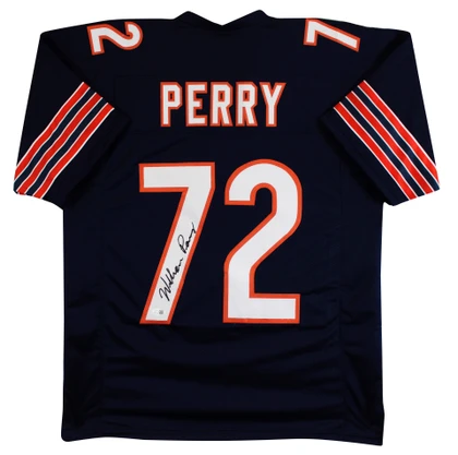 William Perry Authentic Signed Navy Pro Style Jersey Autographed JSA Witness